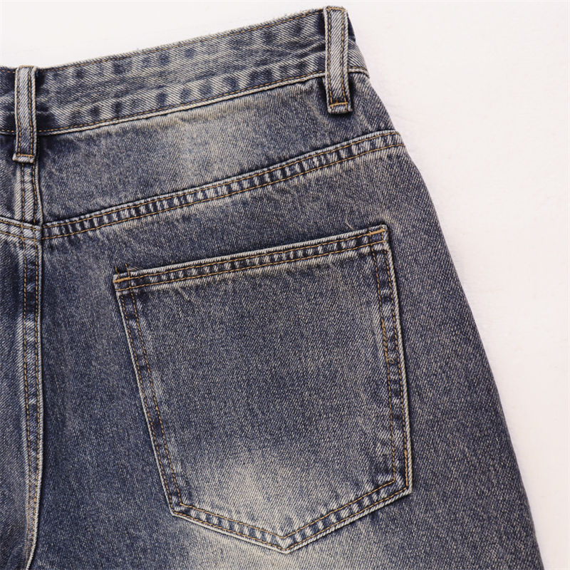 Letter Patterns Denim Shorts #8680