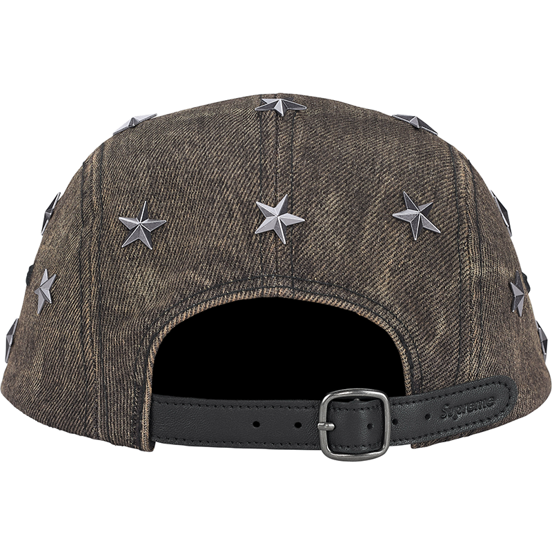 Supreme Stars Studded Denim Camp Cap