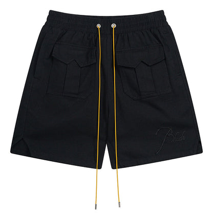 RHUDE Embroidered Letters Logo Shorts