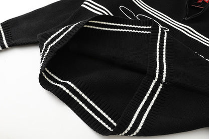 Supreme Script Stripe Half Zip Sweater