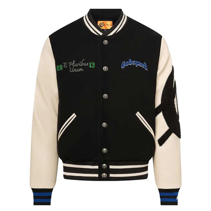 Godspeed Mens F.T.D Wool Varsity Jacket Black/blue