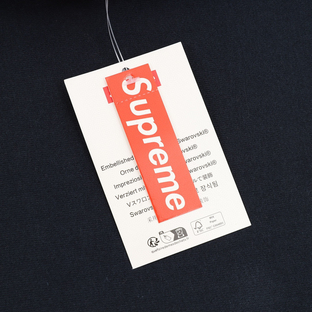 Supreme X Swarovski Motion Logo Hooded Sweatshirt