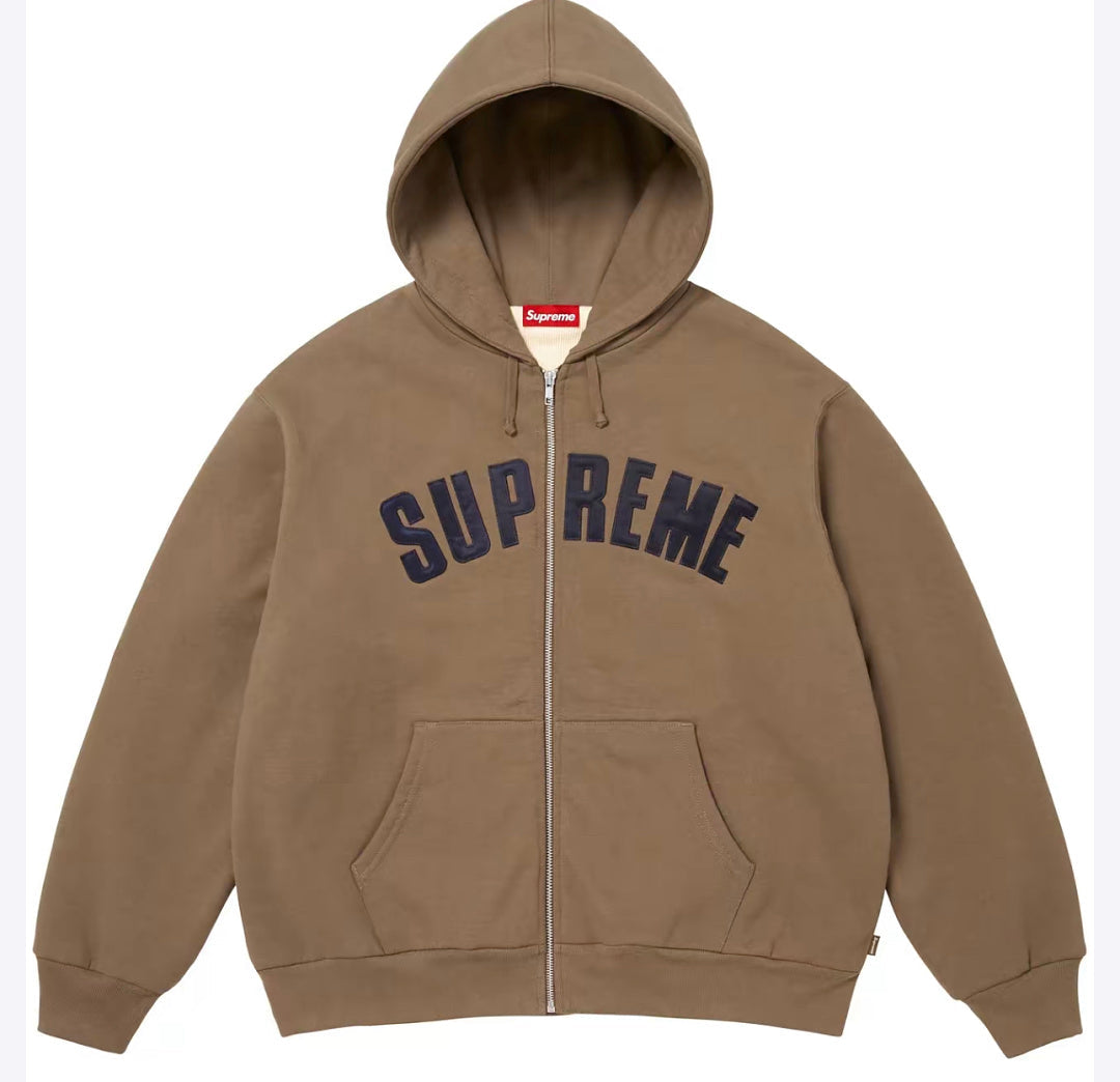 Supreme Arc Thermal Lined Zip Up Hooded Sweatshirt