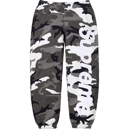 Supreme Satin Applique Sweatpant 'Woodland Camo'
