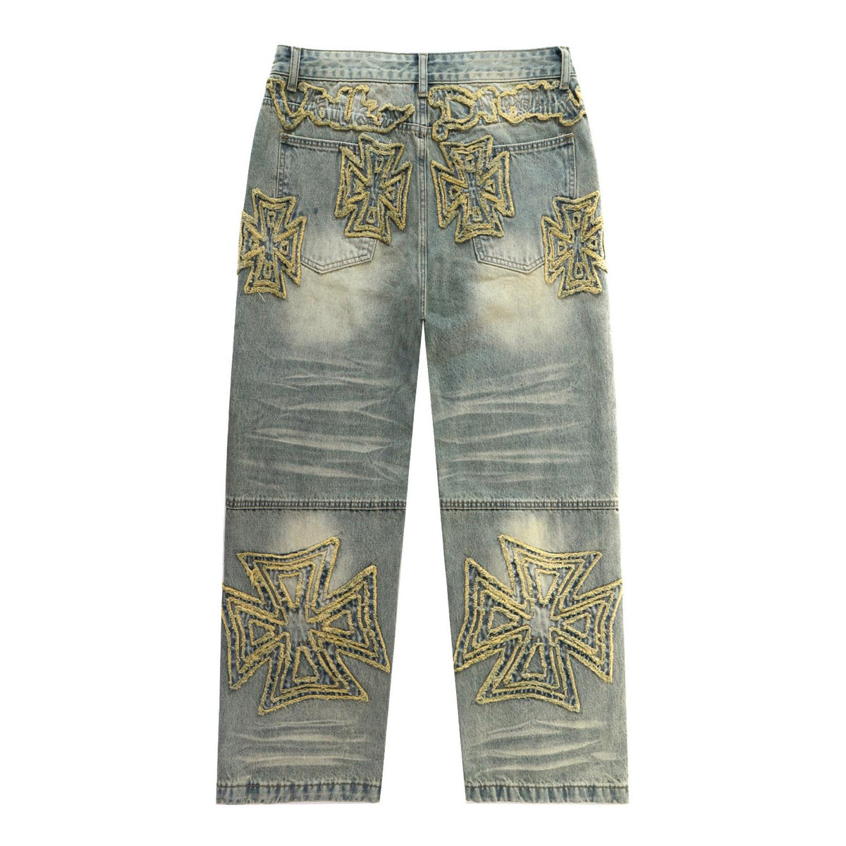 VALLEY Embroidered Letter Jeans #8261
