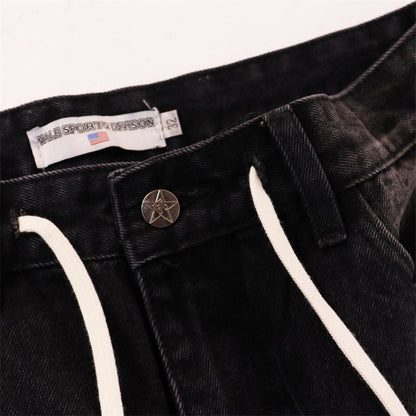 VALLEY Rhinestone Denim Shorts #8692