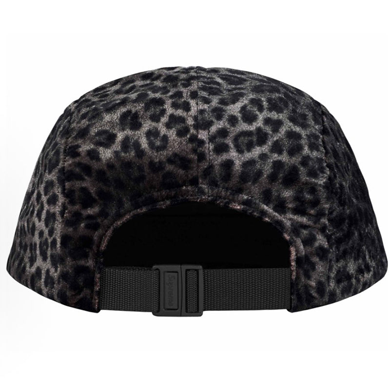 Supreme Leopard Velvet Camp Cap