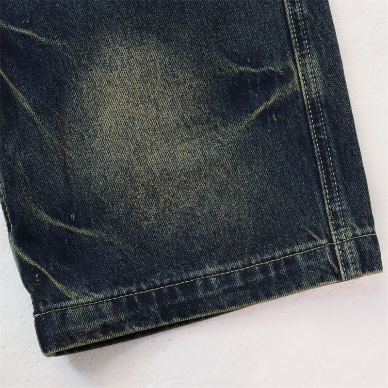 VALLEY Embroidered Rhinestone Jeans #8253