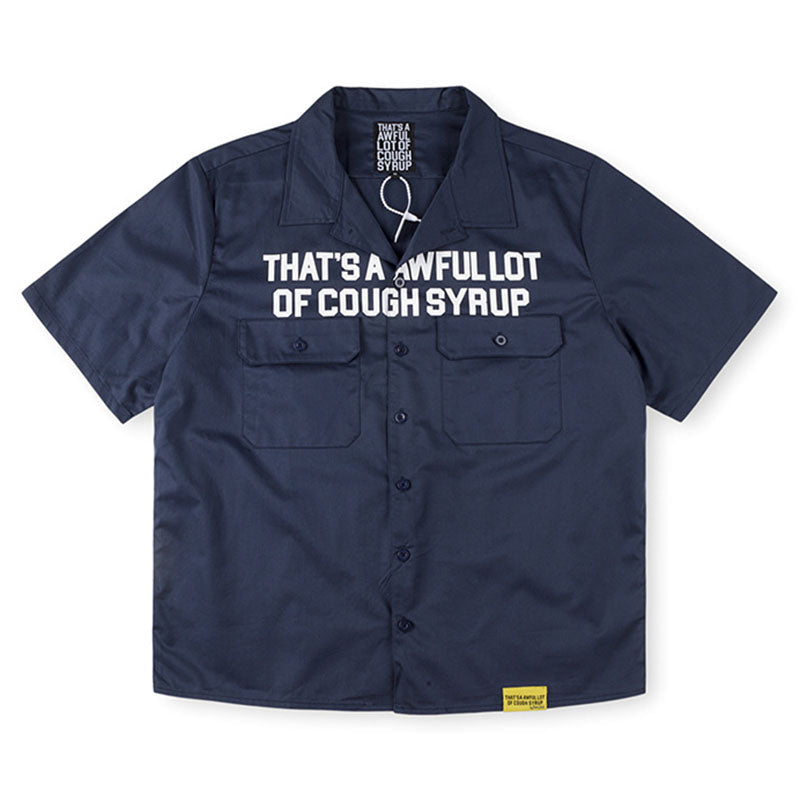Cough Syrup Shirt Navy Blue
