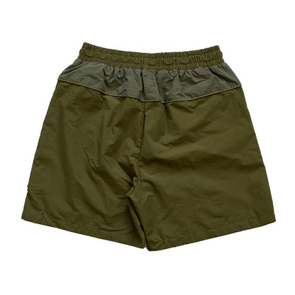 RHUDE Colorblock embroidered letters Shorts