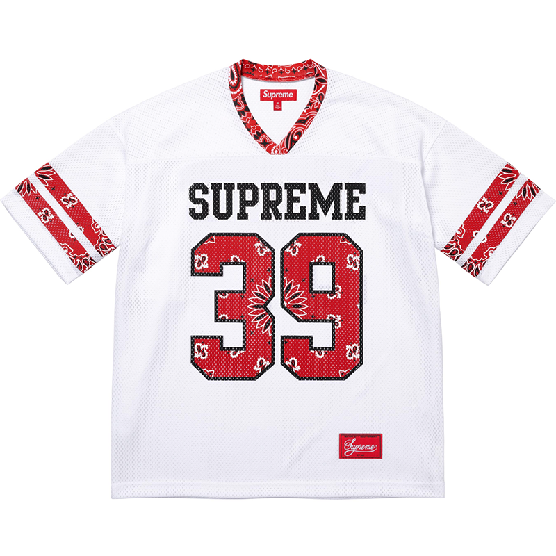 Supreme 25ss Bandana Football Jersey Tee