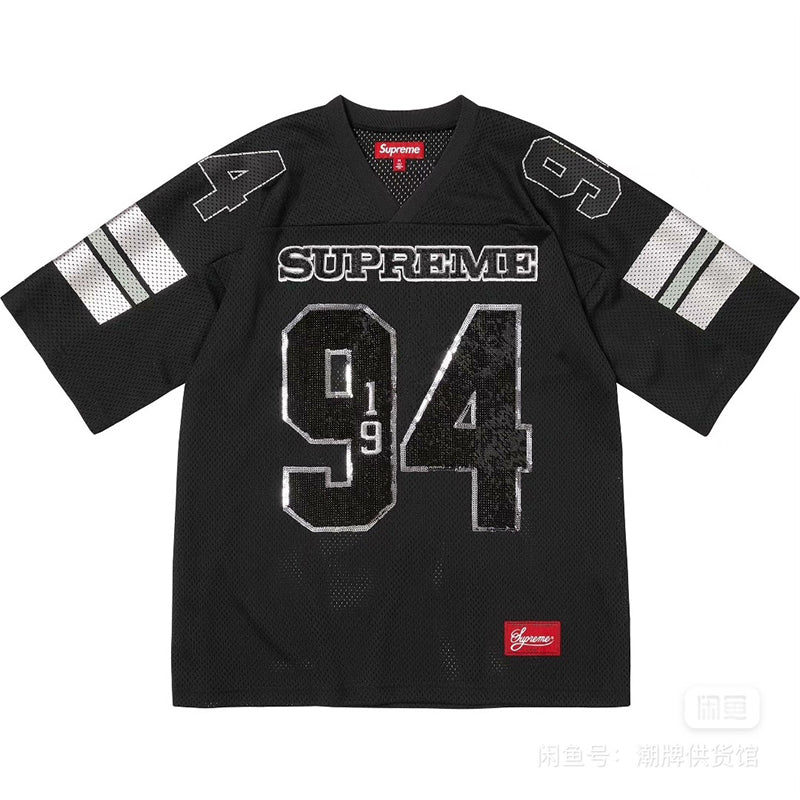 Supreme Sequin Football Jersey