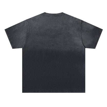 Letter Cheetah Pattern T-shirt