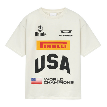 Rhude Pirelli USA World Champions Tee
