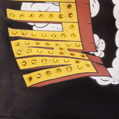 Letter Print Distressed T-shirt